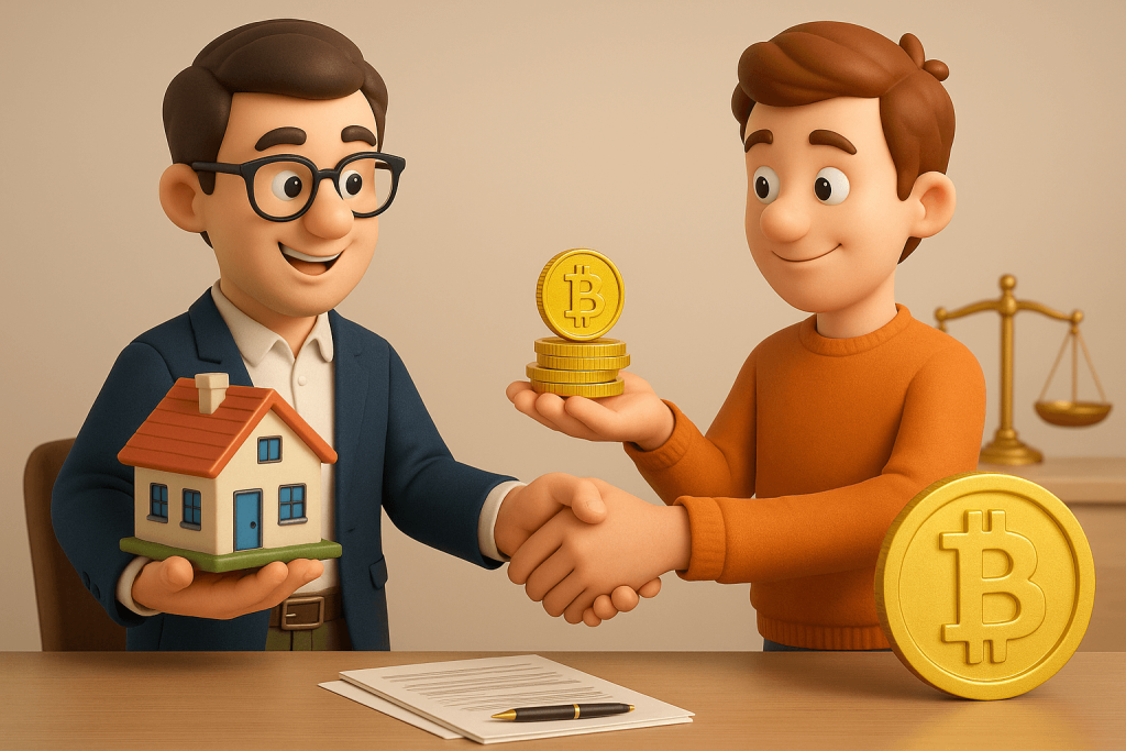 VENTA DE UN INMUEBLE A CAMBIO DE CRIPTOMONEDAS (BITCOINS)